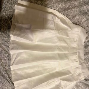 Girls Solid Pleated Skirt